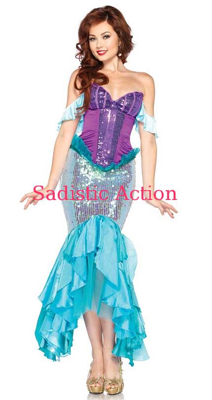 【即納】Leg Avenue Deluxe Arial Mermaid Costume 【Leg Avenue　（ストッキング、ランジェリー、衣装、コスチューム、小物）】【ハロウィンコスチューム】【正規ライセンスコスチューム】【LEG-CO-DP85051】