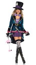 【即納】Leg Avenue Delightful Hatter Costume 【Leg Avenue　（ストッキング、ランジェリー、衣装、コスチューム、小物）】【ハロウィンコスチューム】【LEG-CO-85592】