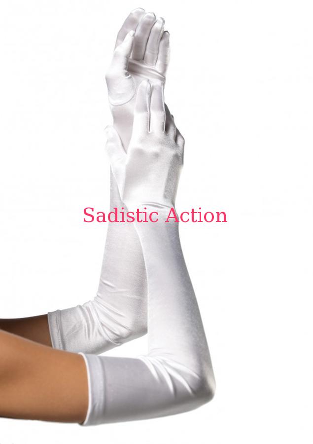 【即納】Leg Avenue Over the elbow length satin gloves 16B 【Leg Avenue　（ストッキング、ランジェリー、衣装、コスチューム、小物）】【コスチュームアクセサリー】【クリスマスコスチューム】【LEG-AC-16B】