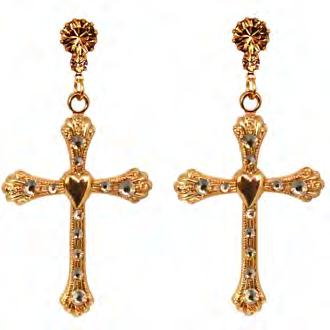 【即納】TARINA TARANTINO METALUC CROSS DROP PIERCE GL 【TARINA TARANTINO】【TAR-PI-E04H9-GL】