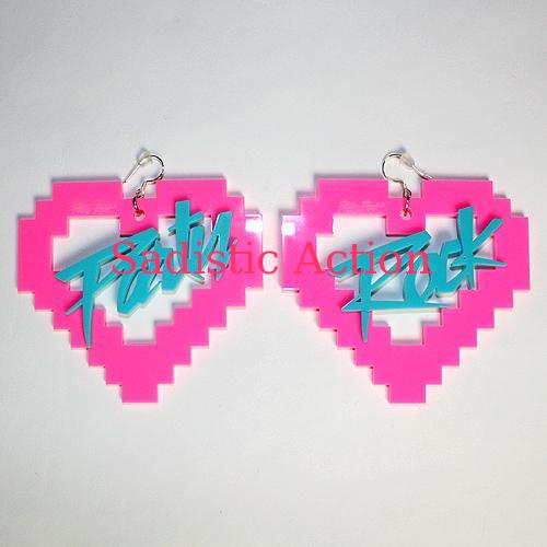 【即納】Party Rock LA LA LA Earrings 【Party Rock Clothing】【PR-AC-Party Rock LA LA LA Earrings-PI/AQ】