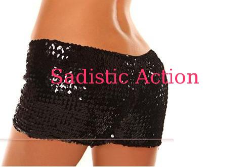 【即納】Daisy Corset Sequin Booty Shorts BK 【Daisy Corsets (コルセット、コスチューム、ランジェリー、衣装）】【DC-ACC-SequinShorts-BK】