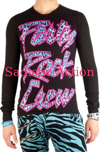 【即納】Party Rock Clothing Unisex Party Rock Crew Thermal 【Party Rock Clothing】【PR-MT-Party Rock Crew Thermal-BK/AQ】