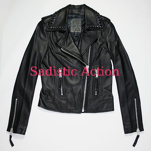 【即納】Faith Connexion LEATHER PERFECTO JACKET BK 【Faith Connexion】【セール商品】【FAI-JK-02W0092-BK】