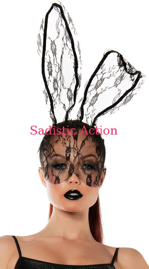 【即納】STARLINE Lace Bunny Mask 【ハロウィンコスチューム】【コスチュームアクセサリー】【STARLINE (コスチューム ランジェリー 衣装）】【マスク 仮面 ヘッドピース】【SL-ACC-SL5028】