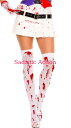 【即納】MUSIC LEGS Bloody Thigh Highs 【ハロウィンコスチューム】【コスチュームアクセサリー】【MUSIC LEGS　（ストッキング、ランジェリー、コスチューム）】【サイハイストッキング】【ML-HO-4551】 2