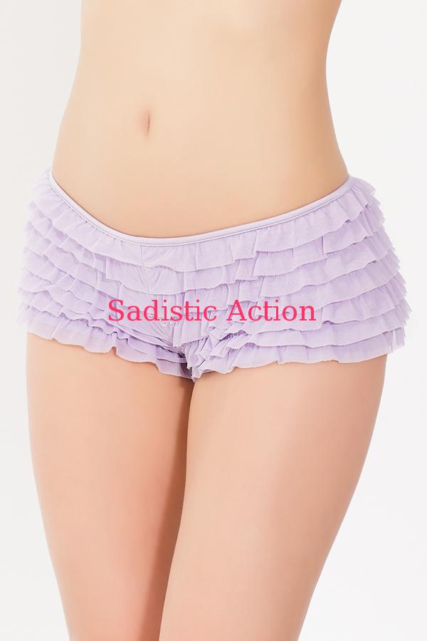 楽天Sadistic Action【即納】COQETTE 1 PC. Ruffle shorts with back bow detail. 【コスチュームアクセサリー】【Coquette（ランジェリー、コスチューム、フェティッシュ）】【ボトム・スカート】【ショーツ・パンティ】【アンダーショーツ・フリルショーツ】【CQ-ACC-114-LI】