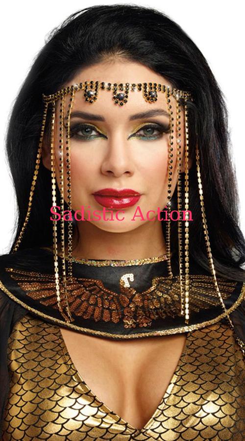 【即納】Dreamgirl Sparkling Roman Headpiece 【ハロウィンコスチューム】【コスチュームアクセサリー】【Dreamgirl（コスチューム、ランジェリーー、フェティッシュ）】【マスク、仮面、ヘッドピース】【DG-ACC-9515-GL/BK】