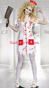 Dreamgirl Norma Lee Crazy Zombie Nurse CostumeゾンビナースコスチュームWHITE/REDナースドレス・ヘッドピース・ネームプレートの3PC SET注）上記3点以外は、付いていません。Fabric: 100% PolyesterZombie Nurse Norma Lee Crazy costume featuring a tattered white mini dress with a jagged hem faux blood spatter print red button front detail nurse pockets bloody hand print back "Mental Ward" print "Nurse Norma Lee Crazy" name badge and mental ward head piece. (Cleaver and stockings not included.) Dreamgirl Norma Lee Crazy Zombie Nurse CostumeゾンビナースコスチュームWHITE/REDナースドレス・ヘッドピース・ネームプレートの3PC SET注）上記3点以外は、付いていません。Fabric: 100% PolyesterZombie Nurse Norma Lee Crazy costume featuring a tattered white mini dress with a jagged hem faux blood spatter print red button front detail nurse pockets bloody hand print back "Mental Ward" print "Nurse Norma Lee Crazy" name badge and mental ward head piece. (Cleaver and stockings not included.) ◆別売り関連商品