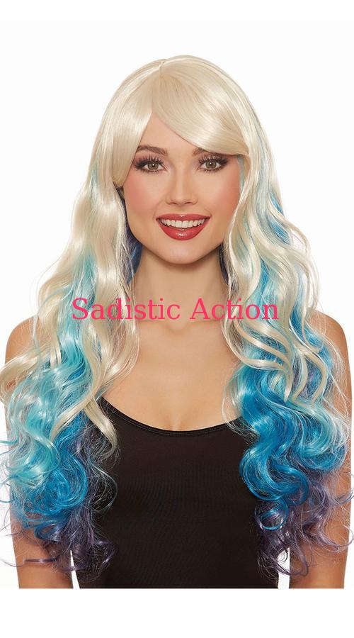 【即納】Dreamgirl LONG WAVY BLN/BL LAYERED WIG 【コスチュームアクセサリー】【Dreamgirl（コスチューム、ランジェリーー、フェティッシュ）】【wig・ウィッグ】【DG-CO-11346】