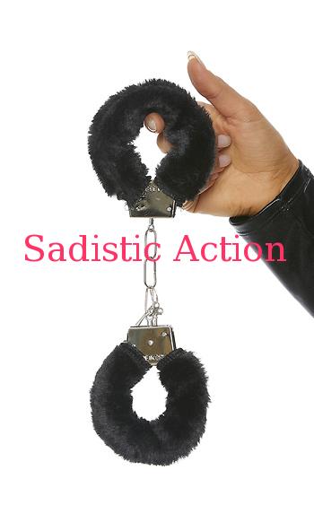 【即納】Forplay Cuffin' It Close Fur Handcuffs 【Forplay　（ダンスウェア、衣装、コスチューム、小物）】【コスチュームアクセサリー】【フェティッシュ・ボンテージ】【その他】【FOR-ACC-998607-BK】