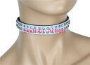 【即納】FUNK PLUS Choker with 2ROW Rhinestone on Patent 【FUNK PLUS(レザーアクセサリー、レザーマスク、ハーネス、ポリスハット等）】【チョーカー・ネックレス】【FP-CK248P.WHT】