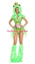 【即納】Party King Kiss Me Frog Womens Costume 【ハロウィンコスチューム】【PARTY KING(コスチューム、コスチュームアクセサリー、衣装)】【PK-CO-PK902】