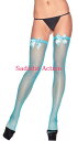 【即納】RAVEWARE Neon Fishnet Thigh Highs With Satin Bows 【コスチュームアクセサリー】【サイハイストッキング】【RAVEWARE(ダンスウェア、コスチューム、ランジェリー、衣装）】【RW-HO-H062】 2