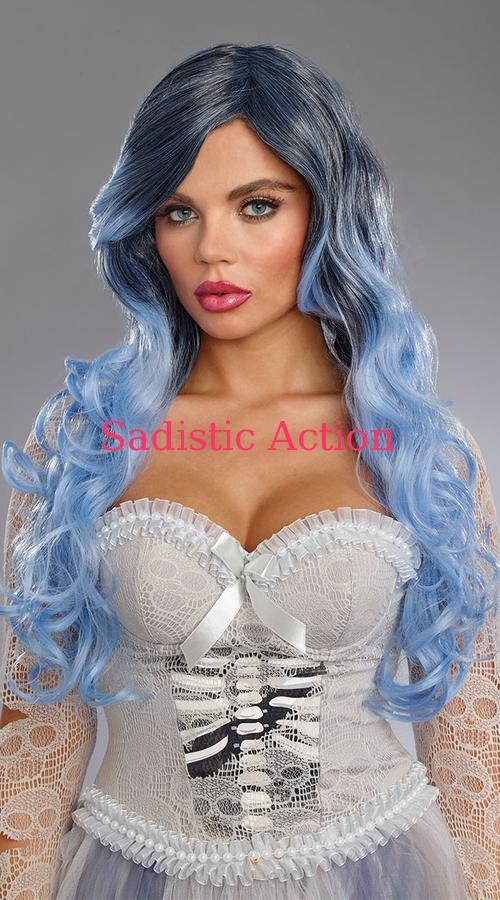 Dreamgirl Silver Blue Wig 