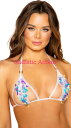 【即納】ROMA Tear Drop Sequin Bikini Top with Cutout Detail 【ROMA　（ダンスウェア、衣装、コスチューム、小物）】【トップス】【RM-DW-3707-B.PI】