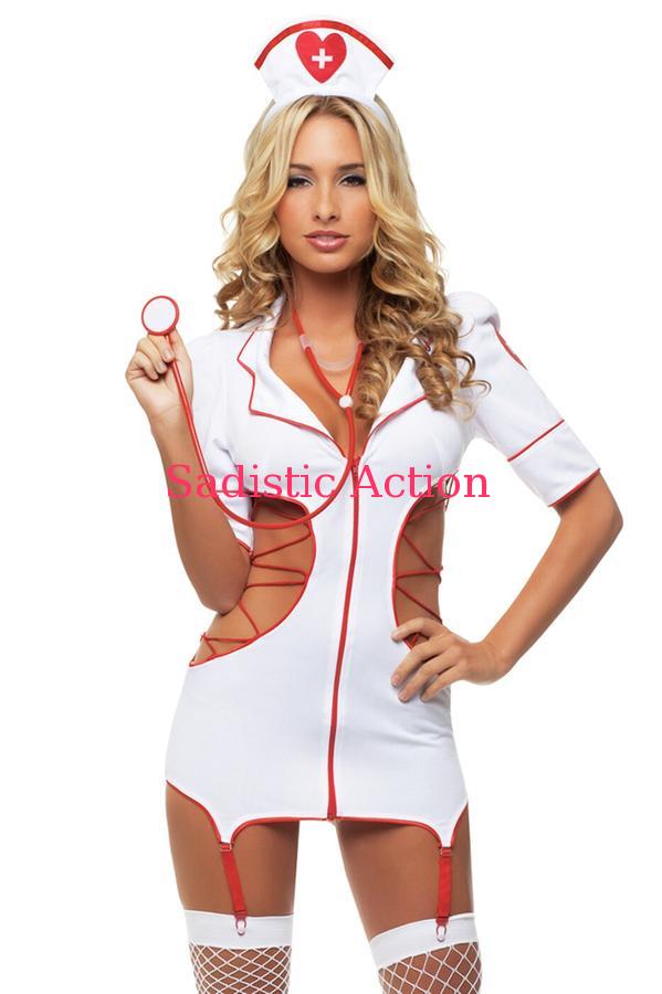 Rakuten - 【即納】STARLINE Women's Cut-Out Nurse Costume 【ハロウィンコスチューム】【STARLINE　(コスチューム、ランジェリー、衣装）】【SL-CO-S2076】