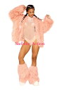 【即納】J.Valentine SHAGGY MOHAIR FAUX FUR COAT 【J Valentine(ダンスウェア、衣装、コスチューム、小物)】【トップス】【JV-DW-FF932-VR】