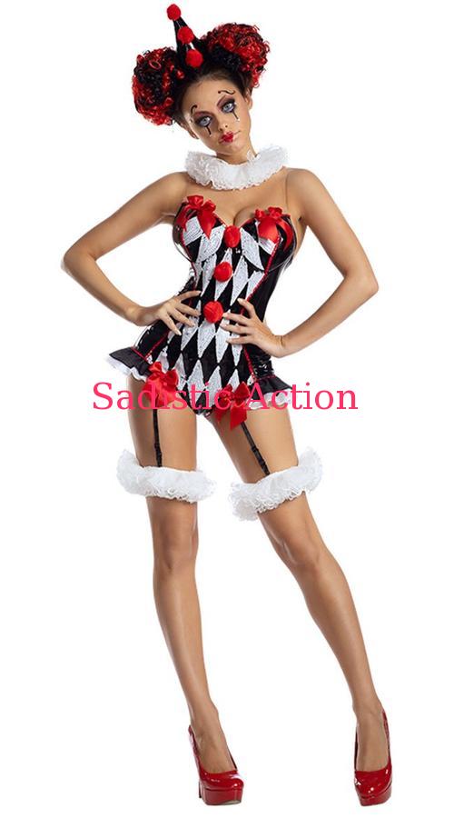 乐天商城 - 【即納】PARTY KING Women's Dark Harlequin Costume 【ハロウィンコスチューム】【PARTY KING（コスチューム、コスチュームアクセサリー、衣装）】【PK-CO-PK2154】
