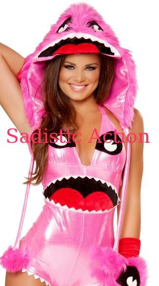 乐天商城 - 【即納】J. Valentine Pink Monster Hood 【ハロウィンコスチューム】【コスチュームアクセサリー】【J Valentine(ダンスウェア、衣装、コスチューム、小物)】【ハット、帽子】【JV-ACC-JJ179】