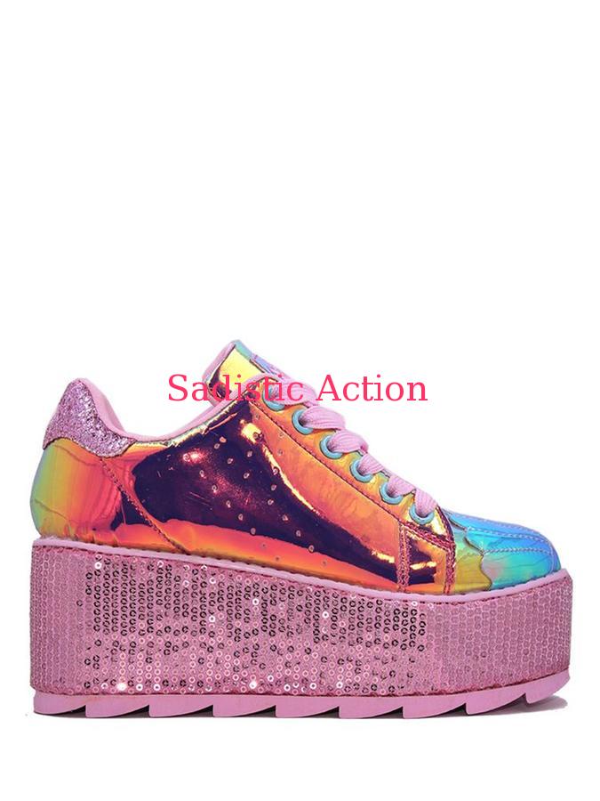 乐天商城 - 【即納】Y.R.U LALA MERMAID Sneakers. 【スニーカー】【YRU-SH-LALA-MERMAID】