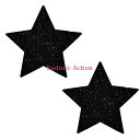 【即納】NIPZTIX Black Malice Glitter Star Nipztix Pasties 【ペイスティ・ニップレス】【ニップレス・ペイスティ】【Neva Nude(ニップレス、ペイスティ)】【BM-STR-NS 】(3)