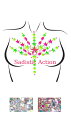 【即納】Leg Avenue Bliss Neon Glow Body Jewels & Glitter 【Leg Avenue (ストッキング、ランジェリー、衣装、コスチューム、小物)】【その他】【ニップレス・ペイスティ】【LEG-ACC-BODY015】(3)