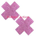 【即納】NIPZTIX Pegasus Kisses Purple Pink Iridescent Glitter X Factor Pasties 【ペイスティ・ニップレス】【ニップレス・ペイスティ】【Neva Nude（ニップレス、ペイスティ）】【PGK-XF-NS】