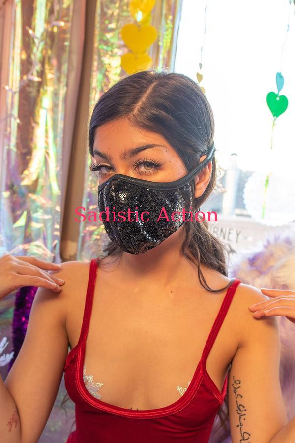 乐天商城 - 【即納】J.Valentine Sequin Tailored Mask 【コスチュームアクセサリー】【J Valentine(ダンスウェア、衣装、コスチューム、小物)】【マスク、仮面、ヘッドピース】【JV-ACC-CH566-BK】