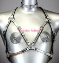 【即納】FUNK PLUS BRA HARNESS ASSORTED PATENT 【フェティッシュ・ボンテージ】【ベルト・ハーネス】【FUNK PLUS(レザーアクセサリー、レザーマスク、ハーネス、ポリスハット等）】【FP-XH101P-SV】