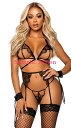 【即納】Leg Avenue Beyond Bliss Bra and Panty Set 【Leg Avenue (ストッキング、ランジェリー、衣装、コスチューム、小物)】【ランジェリーセットアップ】【フェティッシュ・ボンテージ】【LEG-LIN-81653-BK】