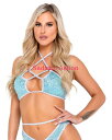 【即納】ROMA Shimmer Bikini Top with Criss-Cross Detail 【ROMA (ダンスウェア、衣装、コスチューム、小物)】【トップス】【RM-DW-6078-L.GR】(3)