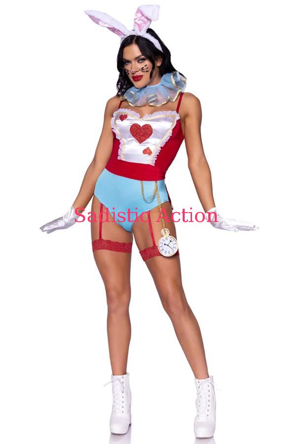 【即納】Leg Avenue Wonderland White Rabbit Costume 【Leg Avenue （ストッキング、ランジェリー、衣装、コスチューム、小物）】【ハロウィンコスチューム】【LEG-CO-87139】