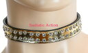 【即納】FUNK PLUS Choker with 2ROW Rhinestone on Patent 【FUNK PLUS(レザーアクセサリー、レザーマスク、ハーネス、ポリスハット等)】【チョーカー・ネックレス】【FP-CK248P.GL】(3)