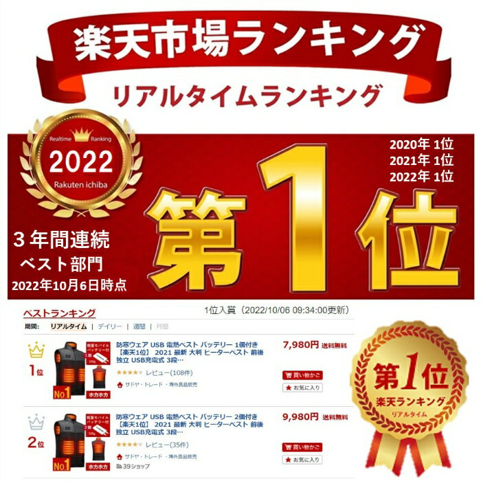 【楽天1位】電熱ベストusbモバイルバッテリーアウトドアヒートベストモバイルバッテリー付13000mAh電熱ベストバッテリー付きヒーター付きベストレディース大きいサイズ温熱ベストヒーターベストヒーターバッテリー付電熱ウェアバッテリー付き電熱ベスト