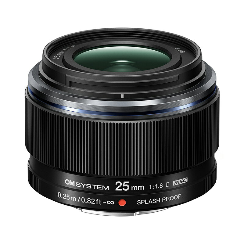 オーエムシステム (OM SYSTEM) 交換レンズ M.ZUIKO DIGITAL 25mm F1.8 II ブラック