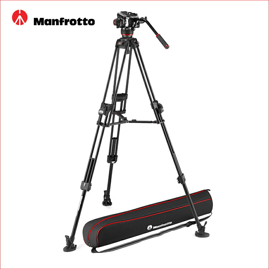 マンフロット（Manfrotto）504Xビデオ雲台+645FASTアルミ三脚 MVK504XTWINFA