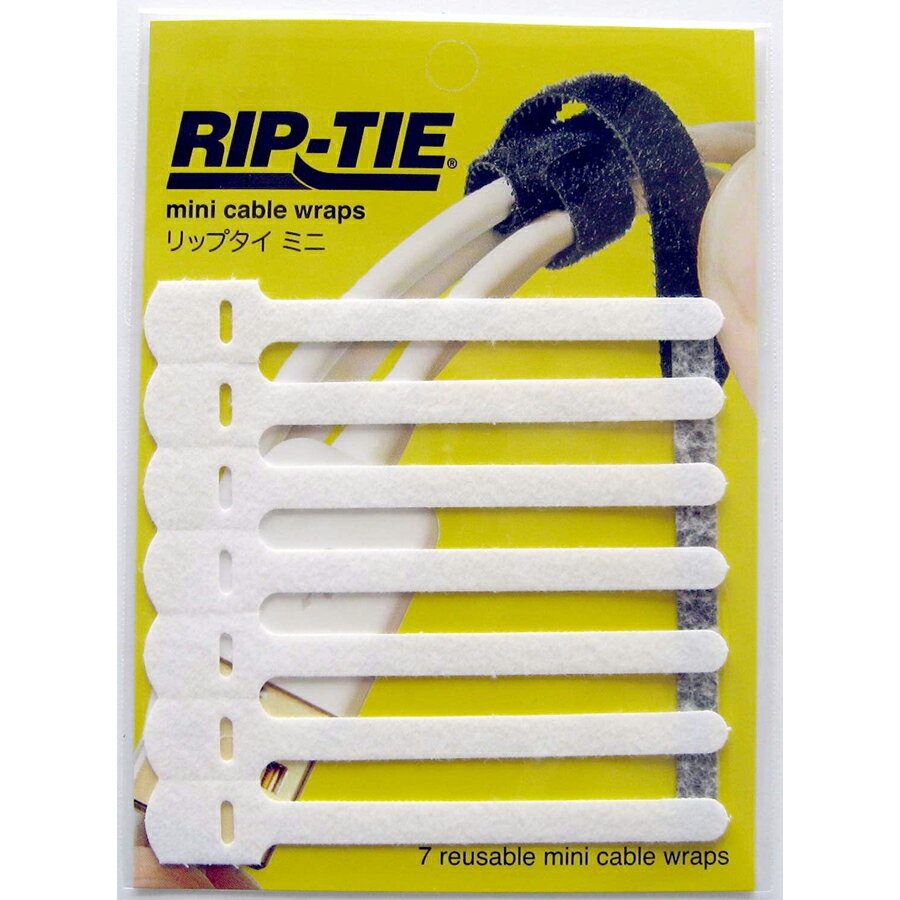 【クロネコゆうパケット配送】リップタイ(RIP-TIE) リップタイミニ ホワイト 7本入り 6mm × 89mm Q-35-..