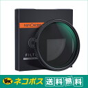 【アウトレット】【ネコポス便配送】K&F Concept KF-62NDX8-128 NANO-X バリアブル(可変式 ND8-ND128)NDフィルター 62mm (Xムラ制御タイプ)