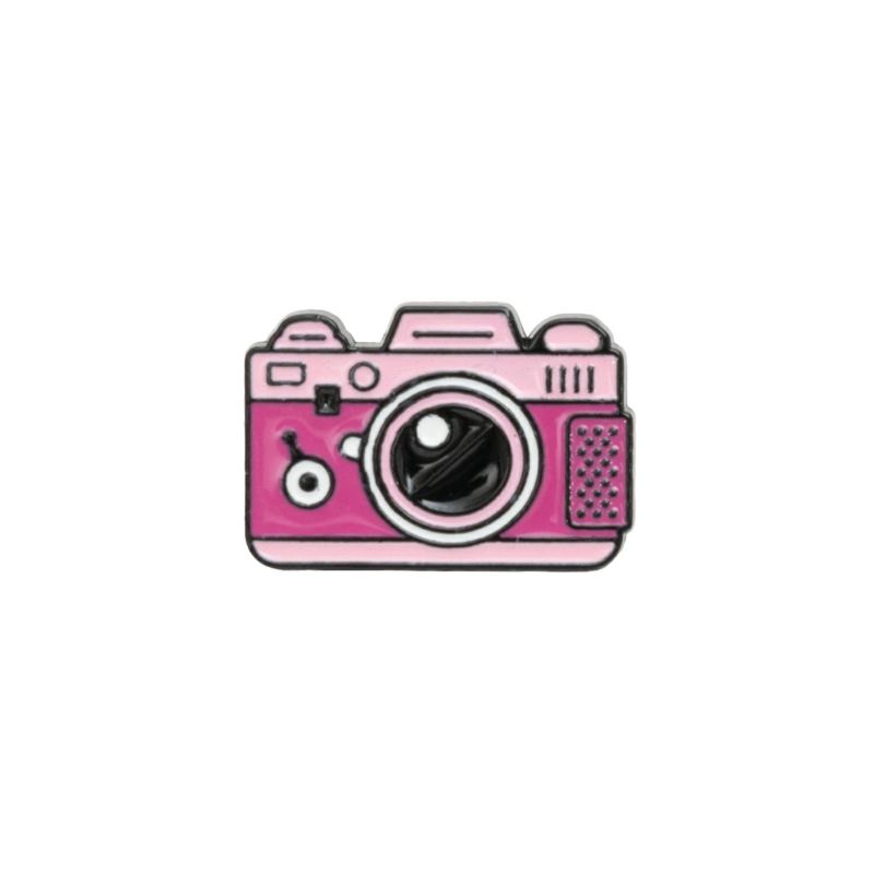 【ネコポス便配送】カメラピンバッジ　CPNB　ピンク
