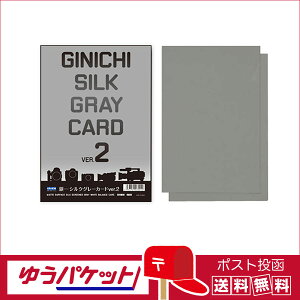 【ゆうパケット配送・送料無料】銀一　シルクグレーカードVer.2(18%標準反射板)　A4判2枚入り