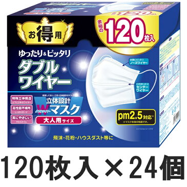 立体設計Wワイヤーマスク 大人用 小さめサイズ ダブルワイヤー入 3層構造不織布 保湿性 不織布 タイプ 小顔効果 うるおい 乾燥対策 風邪予防 敏感肌 耳かけ インフルエンザ 抗菌 花粉 サージカル 大人用 使い捨てマスク ウィルス 大気汚染 ラウンドフォルム