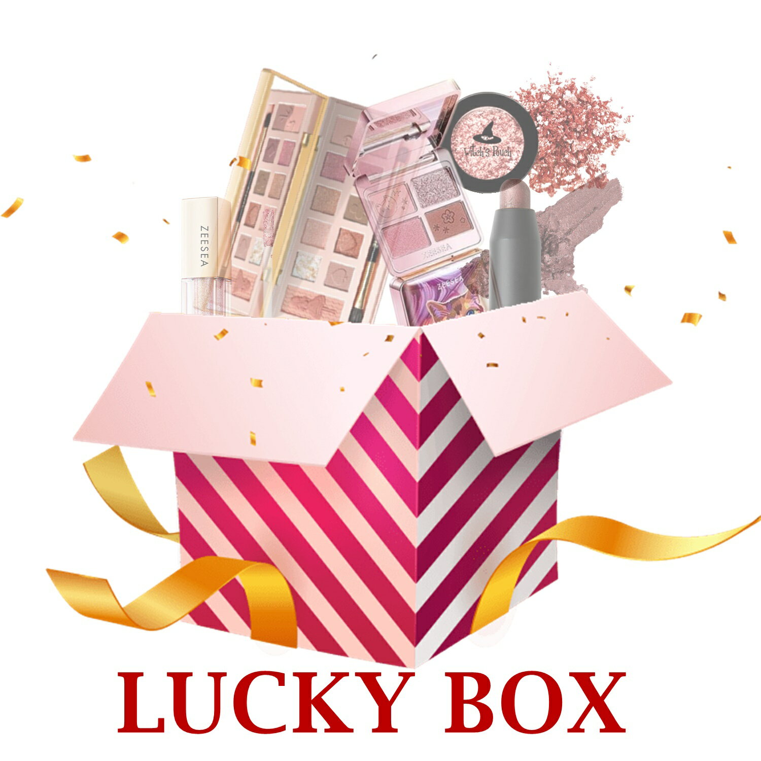 2023 福袋 LUCKY BOX ZEESEA 福袋 大人気 コスメ 韓国コスメ 福袋 ラッキーボックスコスメ福袋 お得 5点セット メイクアップ コスメセ..