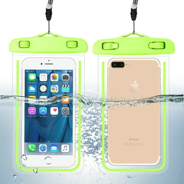 全機種対応 スマホケース 防水 携帯 防水 ケース 砂浜 スマホ用防水ケース お風呂 プール 海 水遊び 水中撮影可能 iPhone X/8/7/6/Plus/xperia/Galaxy S7 ストラップ付 小銭入れ 札入れ 鍵 紛失防止 携帯紛失帽子 スマホ 紛失防止