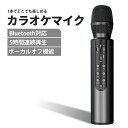 カラオケマイク 家庭用 Bluetooth 高音質 ワイヤレス ハンドマイク ワイヤレスマイク 拡声器 カラオケ マイク おもちゃ 黒 多機能 パーティー クリスマス プレゼント お花見 宴会 KM-BK