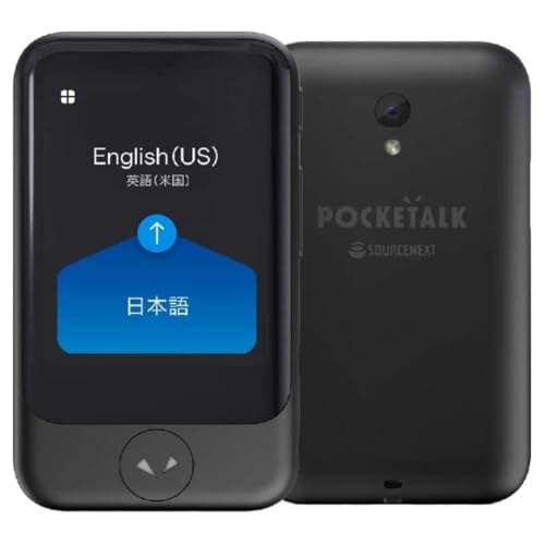 【中古】POCKETALK S （ ポケトーク ） ｜ 翻訳機 ｜ 通信2年付 ｜ ブラック ｜ PTSGK