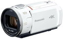 【中古】パナソニック 4K ビデオカメラ VX2M 64GB 光学24倍ズーム ピュアホワイト HC-VX2M-W