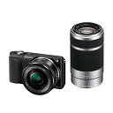 【中古】SONY ミラーレス一眼 NEX-3N ダブルズームレンズキット E PZ 16-50mm F3.5-5.6 OSS + E 55-210mm F4.5-6.3 OSS付属 ブラック NEX-3NY B(2)