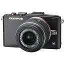 【中古】OLYMPUS ミラーレス一眼 PEN Lite E-PL6 レンズキット ブラック E-PL6 LKIT BLK