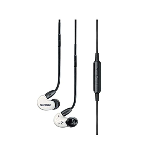 【中古】【旧モデル】SHURE イヤホン SE215m+ Special Edition/カナル型 リモート+マイク付き着脱式ケーブル/ホワイト SE215M+SPE